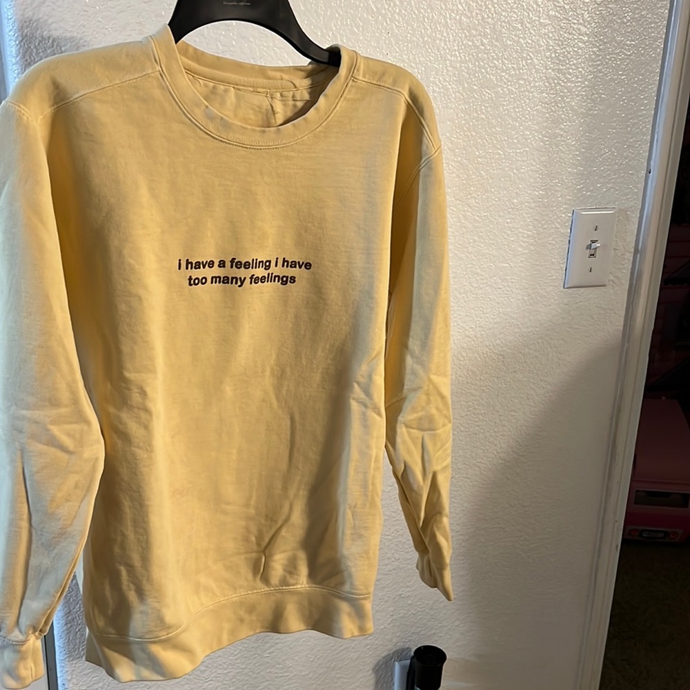 Yellow hoodie